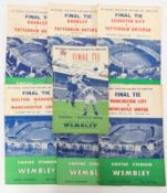 Football memorabilia - a collection of Football Association programmes, circa 1951 to 1962, to