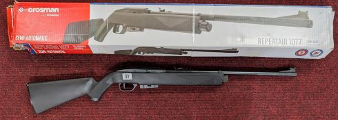 Crosman Repeat Air 1077 - 1.77 C02 air rifle, boxed. Purchaser must be over the age of 18 and