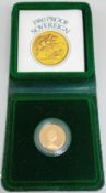 A 1980 Royal Mint proof sovereign, boxed.