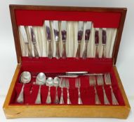 A set of flatware, possibly Portuguese, possibly silverplated, to include twelve knives with