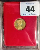 A 1979 Isle of Man Half Sovereign Pobjoy mint.