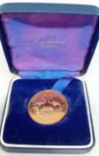 A 1973 Fifty Dollars Queen Elizabeth British Commonwealth of the Bahamas Independence 1973 gold