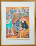 Beryl Cook (1926-2008) limited edition print 'Café de Paris' 10/650, published by Alexander