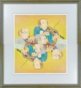 Beryl Cook (1926-2008) limited edition print 'Musicians' 461/650, published by Alexander Gallery