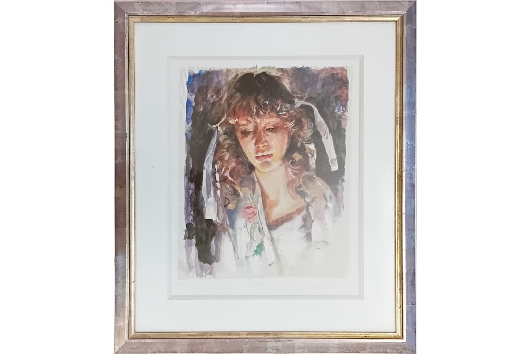 Robert Lenkiewicz (1941-2002), limited edition print 'Study of Mary' 28/350, with pencil
