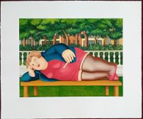 Beryl Cook (1926-2008) limited edition silkscreen print 'Bryant Park' 158/300, with pencil