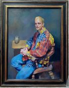 Robert Lenkiewicz (1941-2002), oil on canvas 'Jack the Burglar in Checked Shirt', 2000,