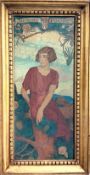 Maxwell Ashby Armfield (British, 1881-1972), tempera on board, ‘The Scarlet Squirrel’, 1922,
