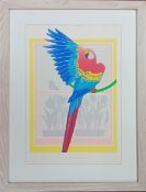 Kate Canning, silkscreen print 'Parrot Tulips II', signed in pencil 'Kate Canning '81'