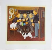 Beryl Cook (1926-2008) limited edition print 'In the Snug' 3/650, published by Alexander Gallery