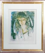 Robert Lenkiewicz (1941-2002), limited edition print 'Study of Mary' 2/350, with pencil signature,