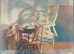 Robert Lenkiewicz (1941-2002), limited edition print on canvas 'Still-Life (Three Chairs)' 22/475,