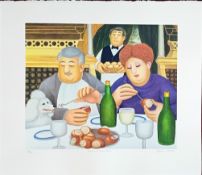 Beryl Cook (1926-2008) limited edition silkscreen print 'Escargot Pour Trois' 368/395, with pencil