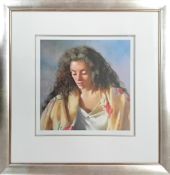 Robert Lenkiewicz (1941-2002), limited edition print 'Study of Anna' 602/750, with pencil