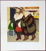 Beryl Cook (1926-2008) limited edition silkscreen print 'Bar and Barbara' 214/300, with pencil