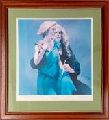 Robert Lenkiewicz (1941-2002), limited edition print 'Bella with the Painter' 160/550, with pencil