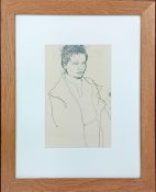 Robert Lenkiewicz (1941-2002), pen and pencil sketch on paper, from Lenkiewicz's project on Vagrancy