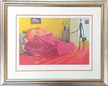 Sarah-Jane Szikora (1971-) limited edition print 'Home Early' 352/600, with pencil signature,
