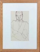 Robert Lenkiewicz (1941-2002), pen and pencil sketch on paper, from Lenkiewicz's project on Vagrancy