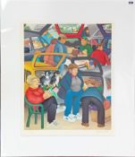 Beryl Cook (1926-2008) limited edition print 'Boot Sale' 598/650, published by Alexander Gallery