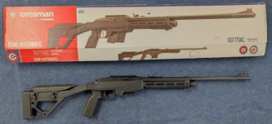 Crosman 1077TAC- 1.77 C02 air rifle (tactical finish), boxed. Purchaser must be over the age of 18