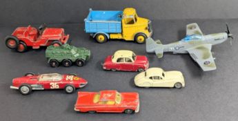Dinky Toys, 411- 'Bedford Tipper Lorry' with 7 model automotive vehicles, makes to include Dinky