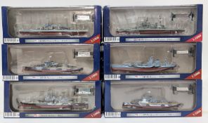 Warships Of WWII Collection, 'USS New Jersey-1945' model warship with 14 additional models,