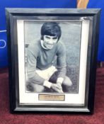 George Best, a signed photograph, framed and glazed.