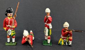 J.Hill & Co, a collection of Scottish guardsman models of the Zulu War, 4 variations of model. (35)