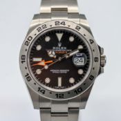 Rolex, a gents 2021 Oyster Perpetual Date Explorer II, with black dial, stainless steel, with