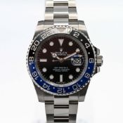 Rolex, a 2015 GMT Master II (BATMAN) wristwatch, model no 116710BLNR, case No 56JE8028, Oct 2015,