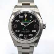 Rolex, a gents 2021 Oyster Perpetual Air King, Superlative Chronometer wristwatch, all steel