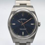 Rolex, a gents 2019 Oyster Perpetual Chronometer wristwatch, all steel 39mm cased with Oyster