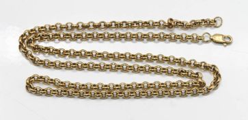A 9ct gold necklace, length 53.5cm, approx 20g.