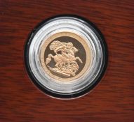 Elizabeth II (1952-2022), gold proof Piedfort Sovereign, 2017, struck to commemorate the 200th