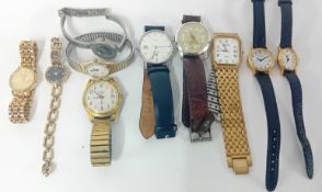 A collection of mixed watches including Tissot, Sekonda etc.