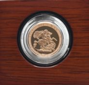 Elizabeth II (1952-2022), gold proof Piedfort Sovereign, 2017, struck to commemorate the 200th