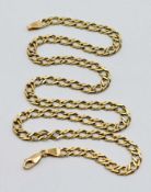 A 9ct yellow gold necklace, length 46cm approx 11.9g.