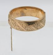 A 9ct yellow gold bangle, approx 29.2g