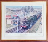 Terence Cunio, limited edition print, 'Cornish Riviera Express' 614/850, signed in pencil lower