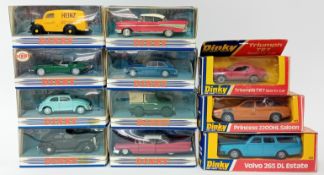 Dinky, eleven models to include 123 Princess 2200HL, DY7 Cadillac, Heinz van, etc, together with