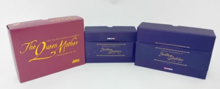 Corgi, two commemorative sets for the Golden Jubilee, together with a Lledo commemorative set for