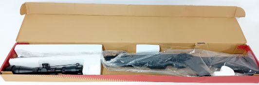 Crosman 823X00984 Diamondback .22 Air Rifle, synthetic 3-9x40 scope, boxed. Purchaser must be over