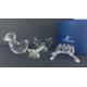 Swarovski Crystal Glass, 'Lovebirds', boxed together with three pieces of other glass figures (not - Image 1 of 2