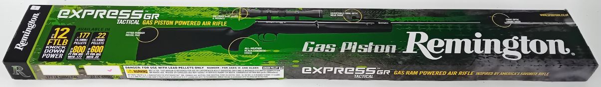 Remington NVN Express Gas Ram .22 Air Rifle, boxed. Purchaser must be over the age of 18 and provide