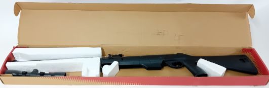 Crosman 823X01117 Multishot Diamondback .22 Air Rifle, 4x32 scope, boxed. Purchaser must be over the