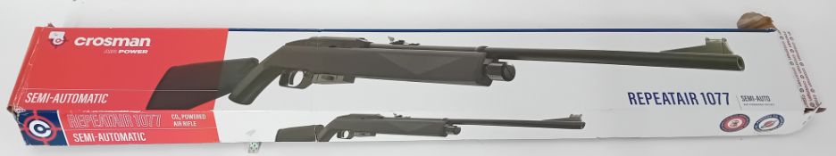 Crosman N23B10160 1077 Co2 repeater 1.77 Air Rifle, boxed. Purchaser must be over the age of 18