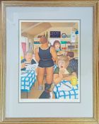 Beryl Cook (1926-2008) limited edition print 'Elvira's Cafe' 703/850, with pencil signature,