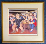 Beryl Cook (1926-2008) limited edition print 'Tarzanogram' 68/650, with pencil signature,