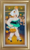 Beryl Cook (1926-2008), an original oil on board, 'Big Julie', signed and inscribed verso 'B. Cook